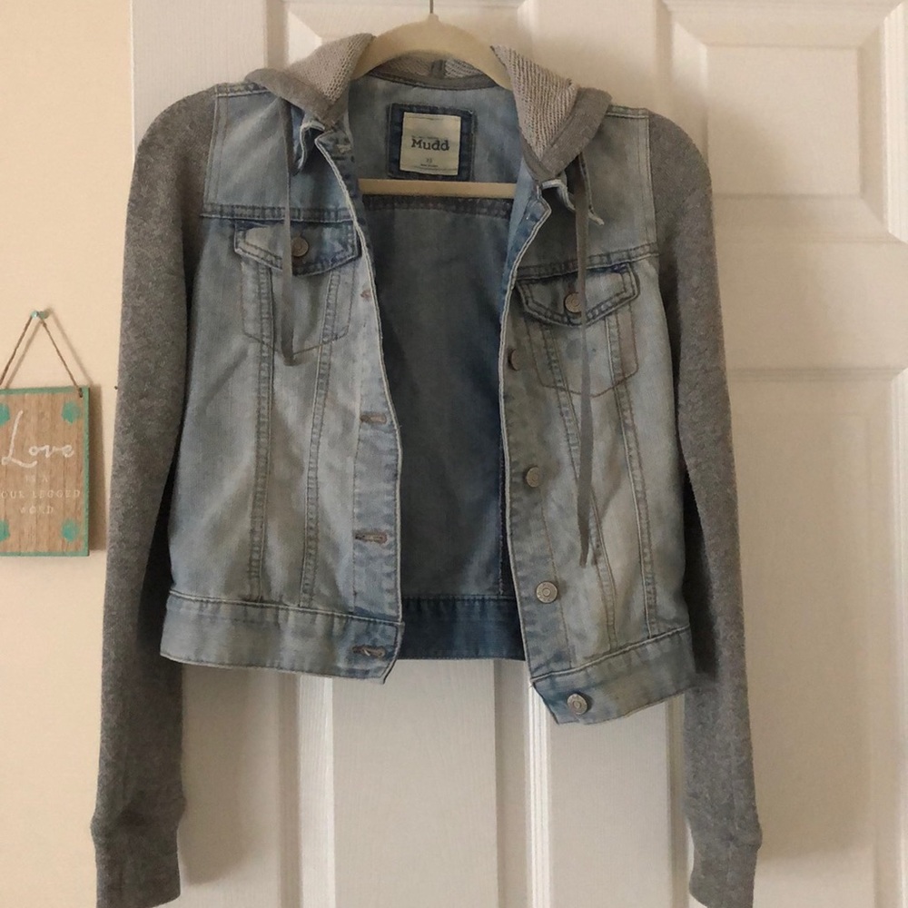 Mudd XS Jean jacket with cotton sleeves